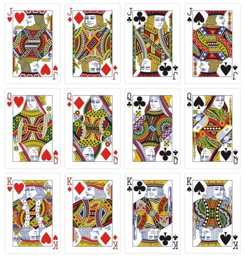 ไพ่ jack queen และ king